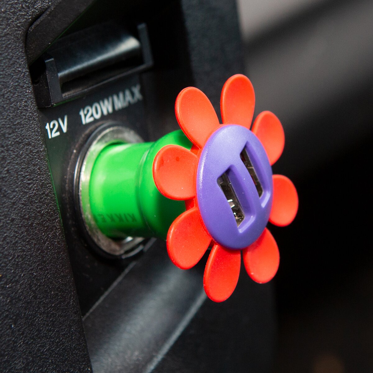 Flor Carregador USB Duplo 4