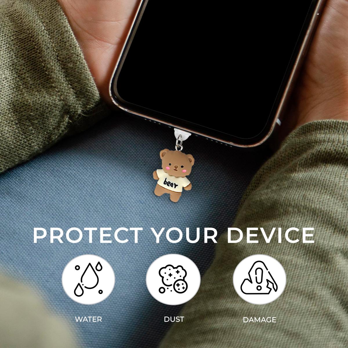 Charm de Urso para Telemóvel Lightning 6