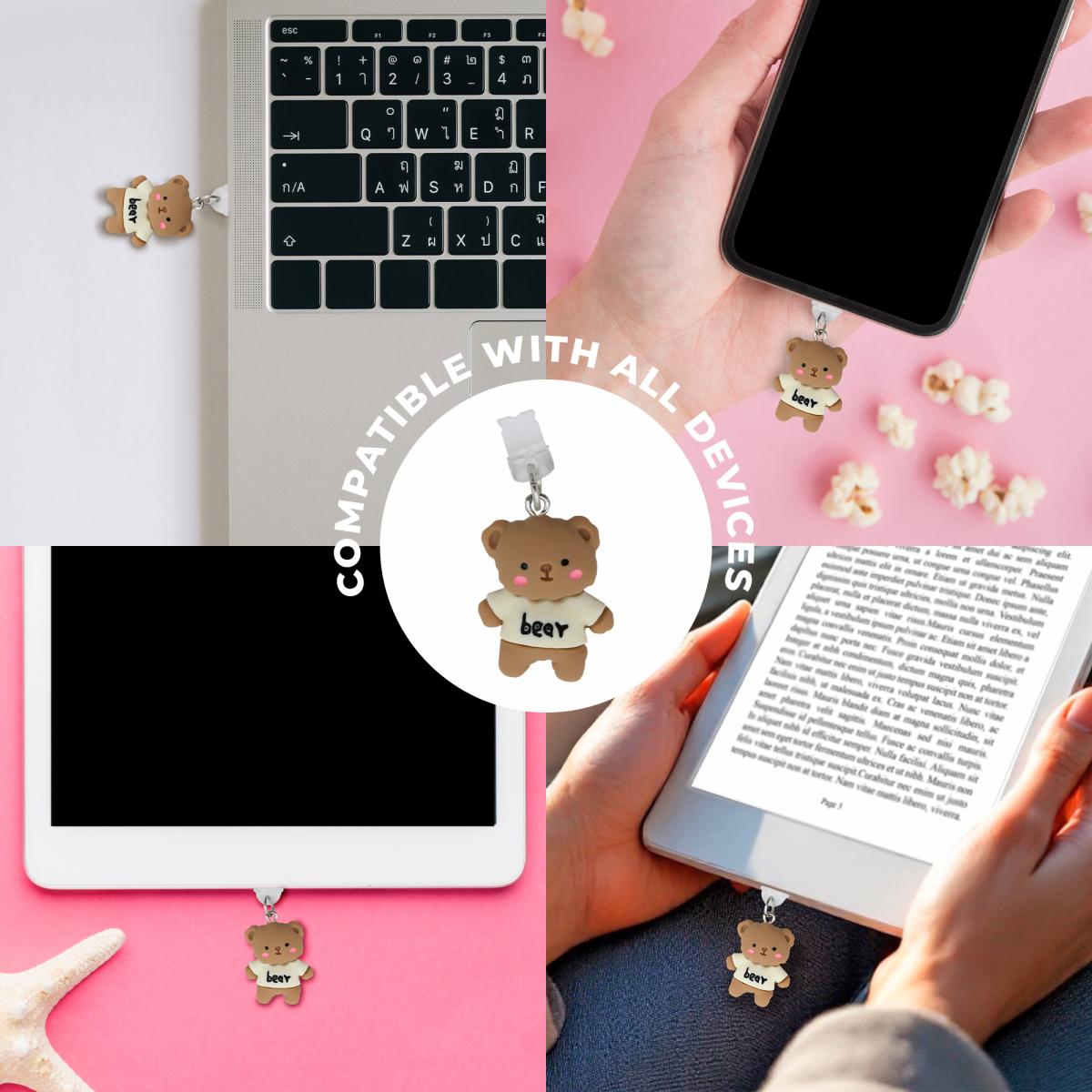 Charm de Urso para Telemóvel Lightning 7