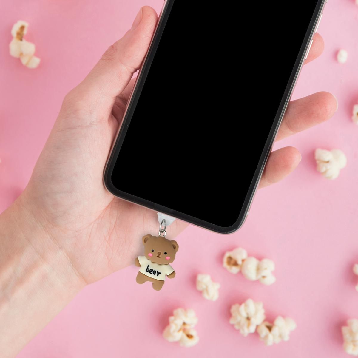 Charm de Urso para Telemóvel Lightning 8