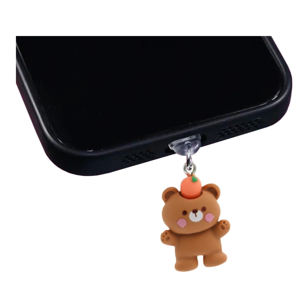 Charm   Urso Cenoura Telemóvel Lightning 2