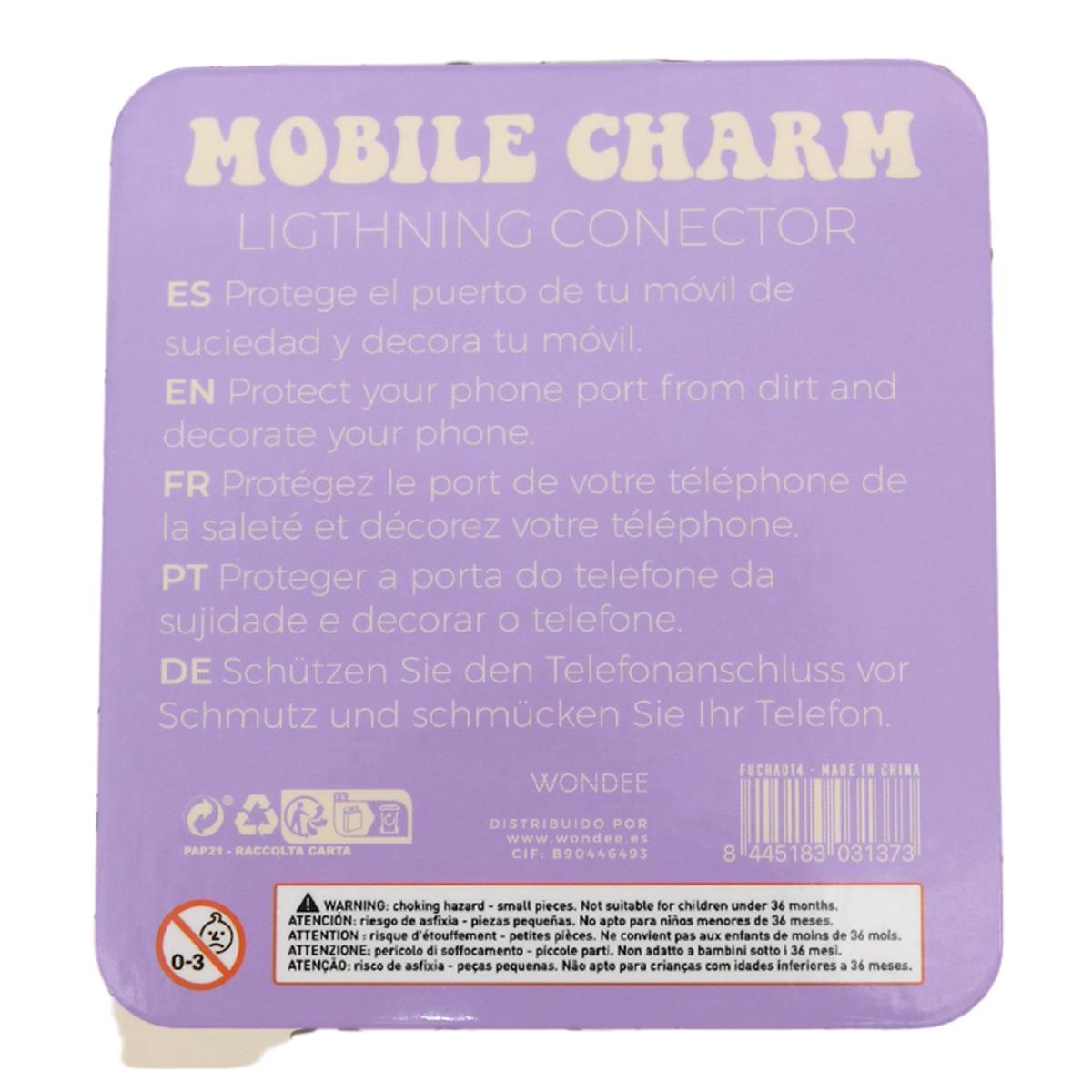 Charm  Flor Branca Telemóvel Lightning 10
