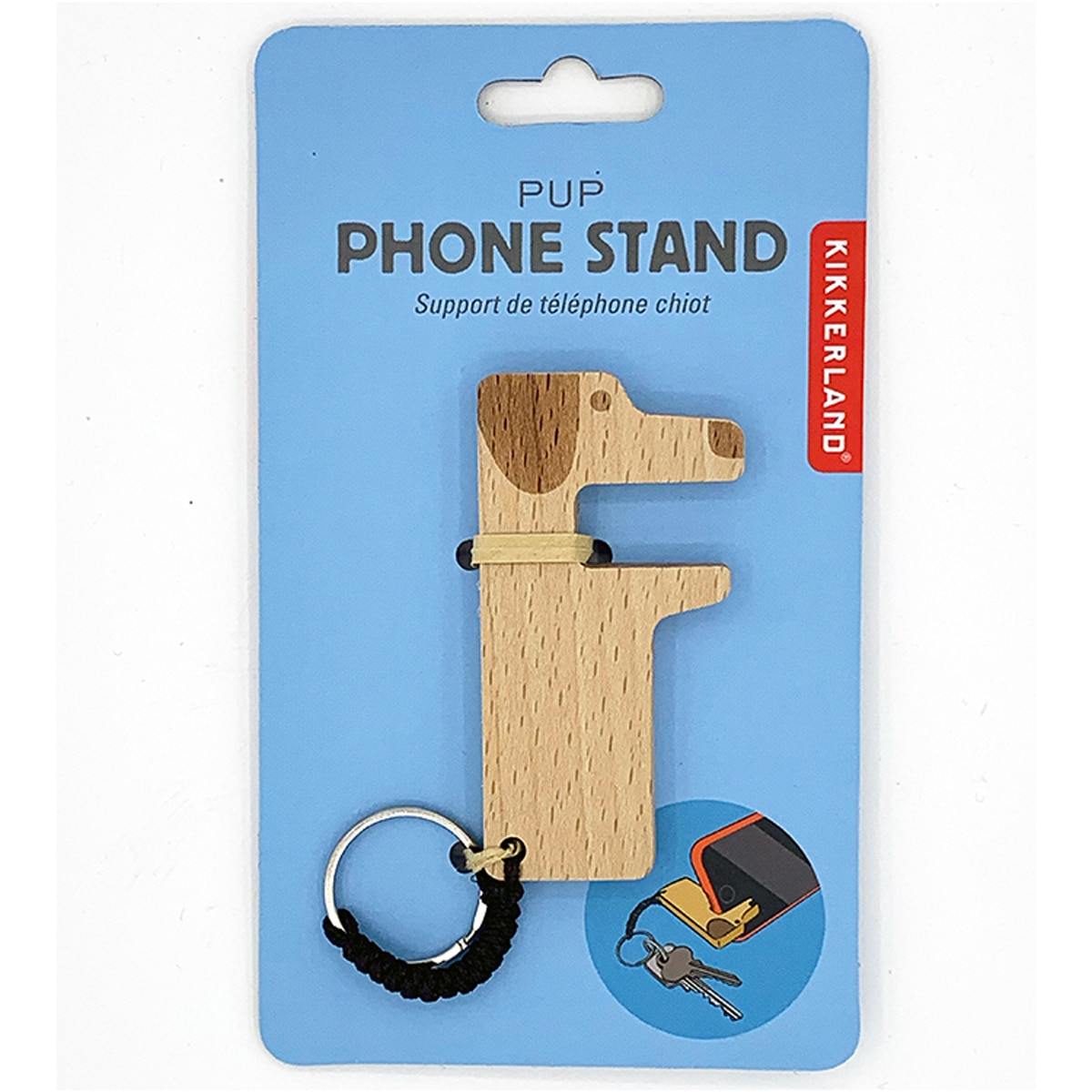 Suporte para telemóvel porta-chaves cão Kikkerland 3