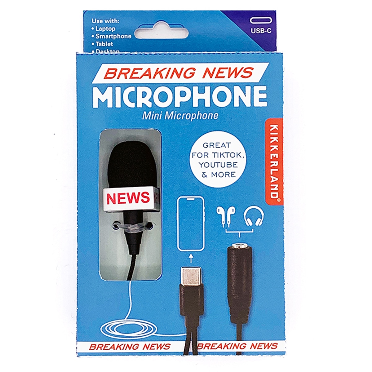 Microfone news para telemóvel da Kikkerland 3