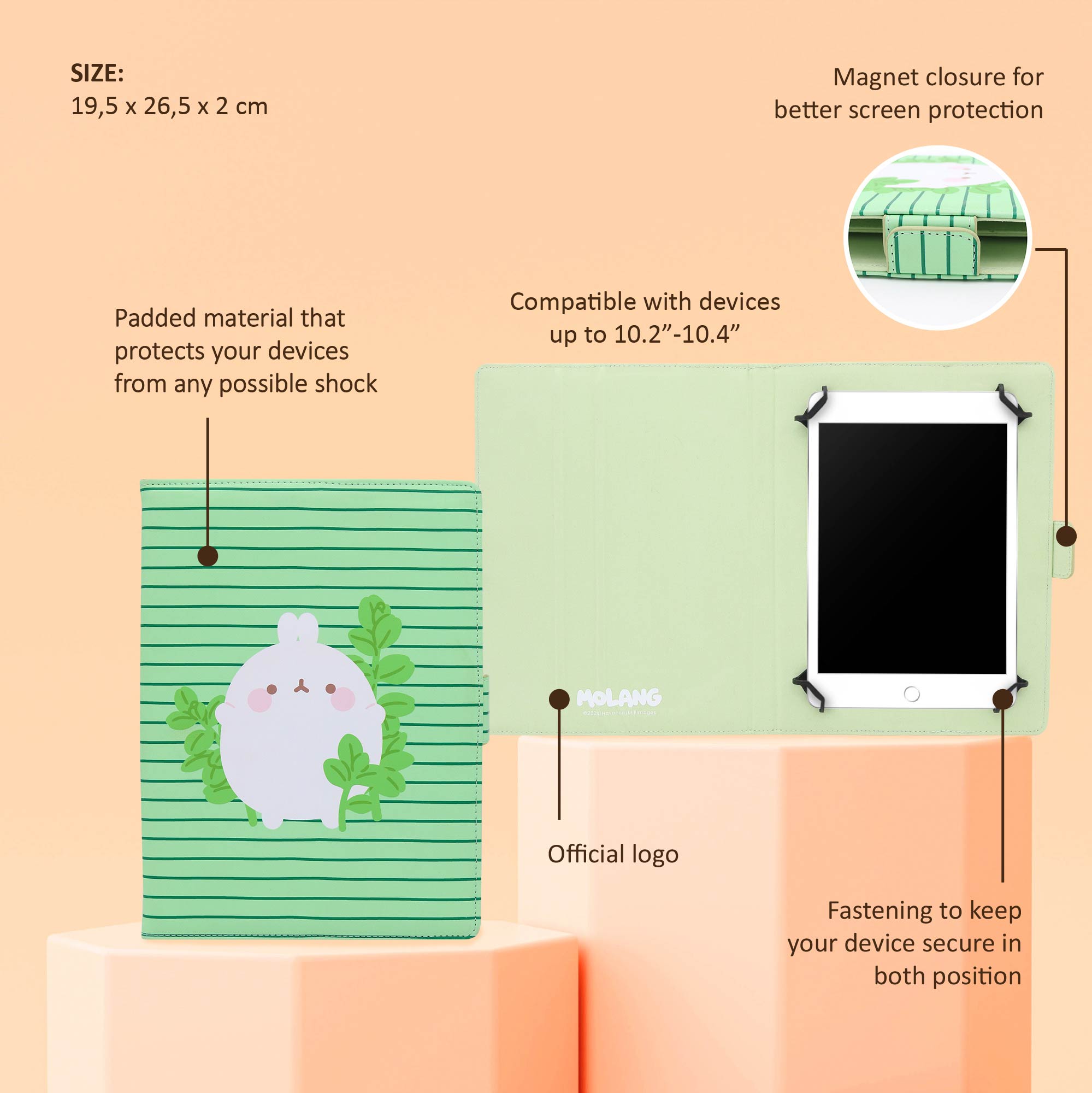 Capa Para Tablets Molang 6