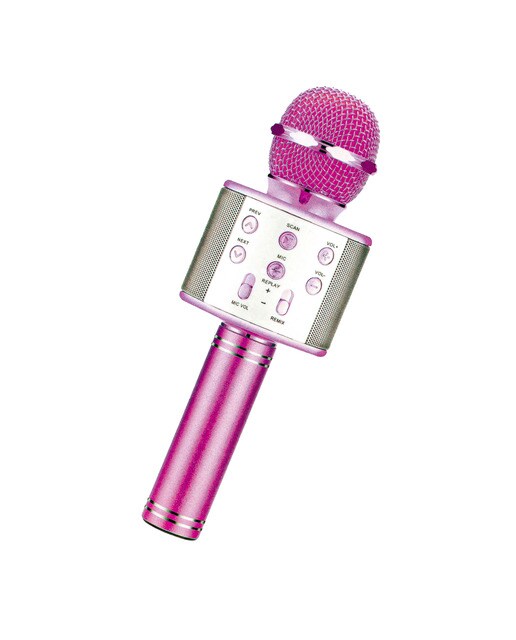 Microfone Karaoke Portátil - Rosa 1