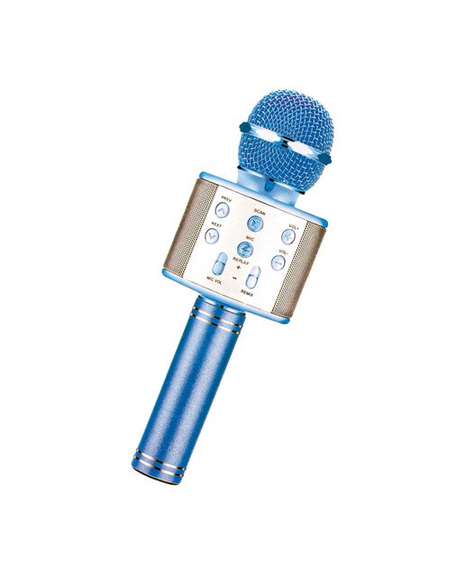 Microfone Karaoke Portátil - Azul 1