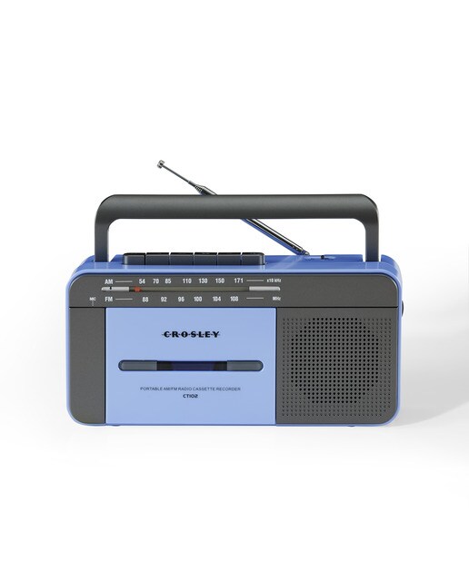 Imagem 0 de Leitor de cassetes Crosley com rádio e Bluetooth azul