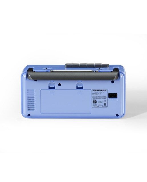 Leitor de cassetes Crosley com rádio e Bluetooth azul 5