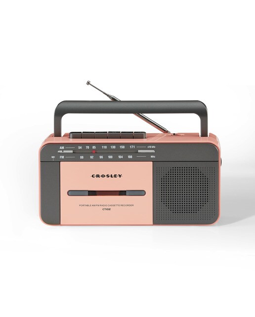 Imagem 0 de Reprodutor de cassetes Crosley com rádio e Bluetooth rosa