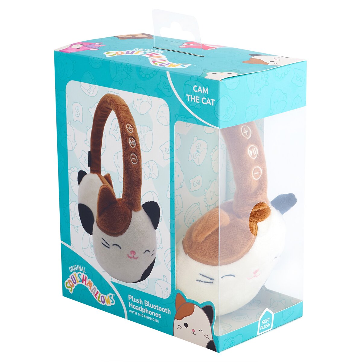 Auriculares Squishmallows bluetooth de felpa Cam 4