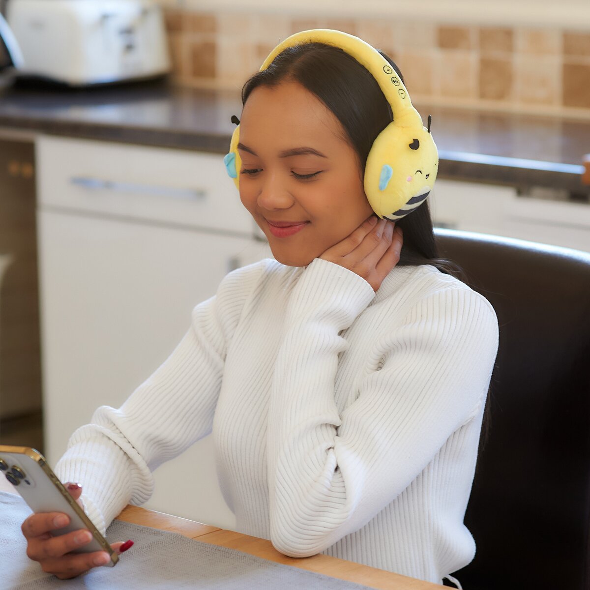 Auriculares Squishmallows bluetooth de felpa Cam 5