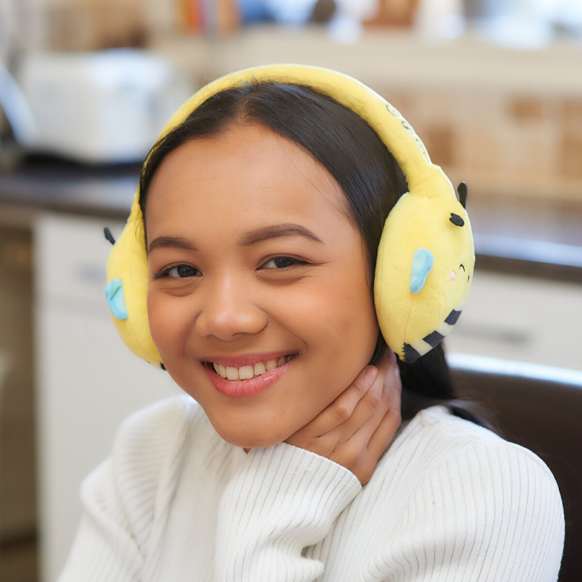 Auriculares Squishmallows bluetooth de felpa Cam 6