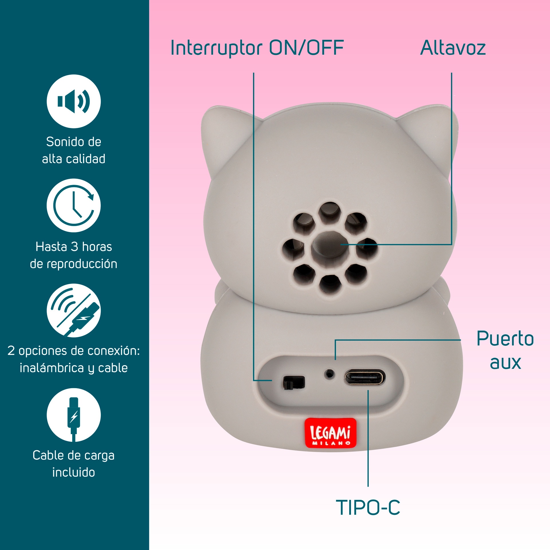 Coluna Sem Fios Kitty 2