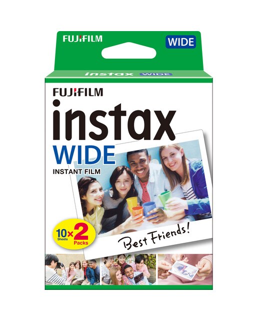 Película instantanea Fujifilm para Instax Wide Pack 2 x 10 hojas 1