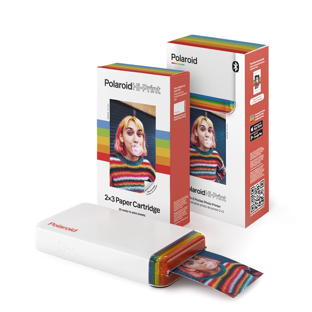 Papel fotográfico adesivo específico para Polaroid Hi Print 2