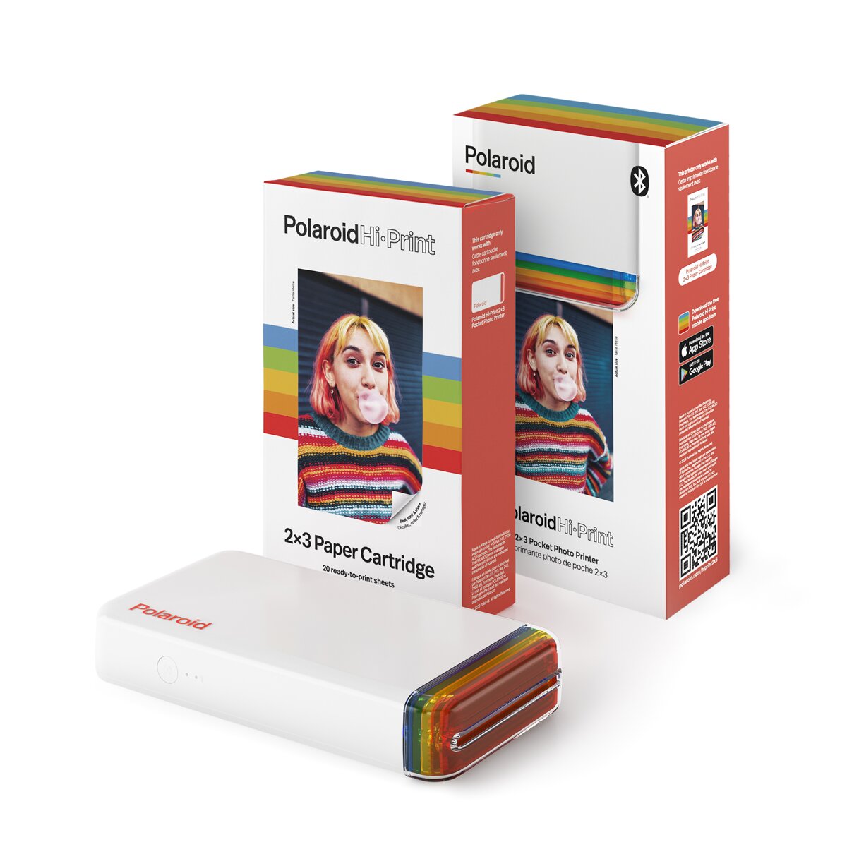 Papel fotográfico adesivo específico para Polaroid Hi Print 3