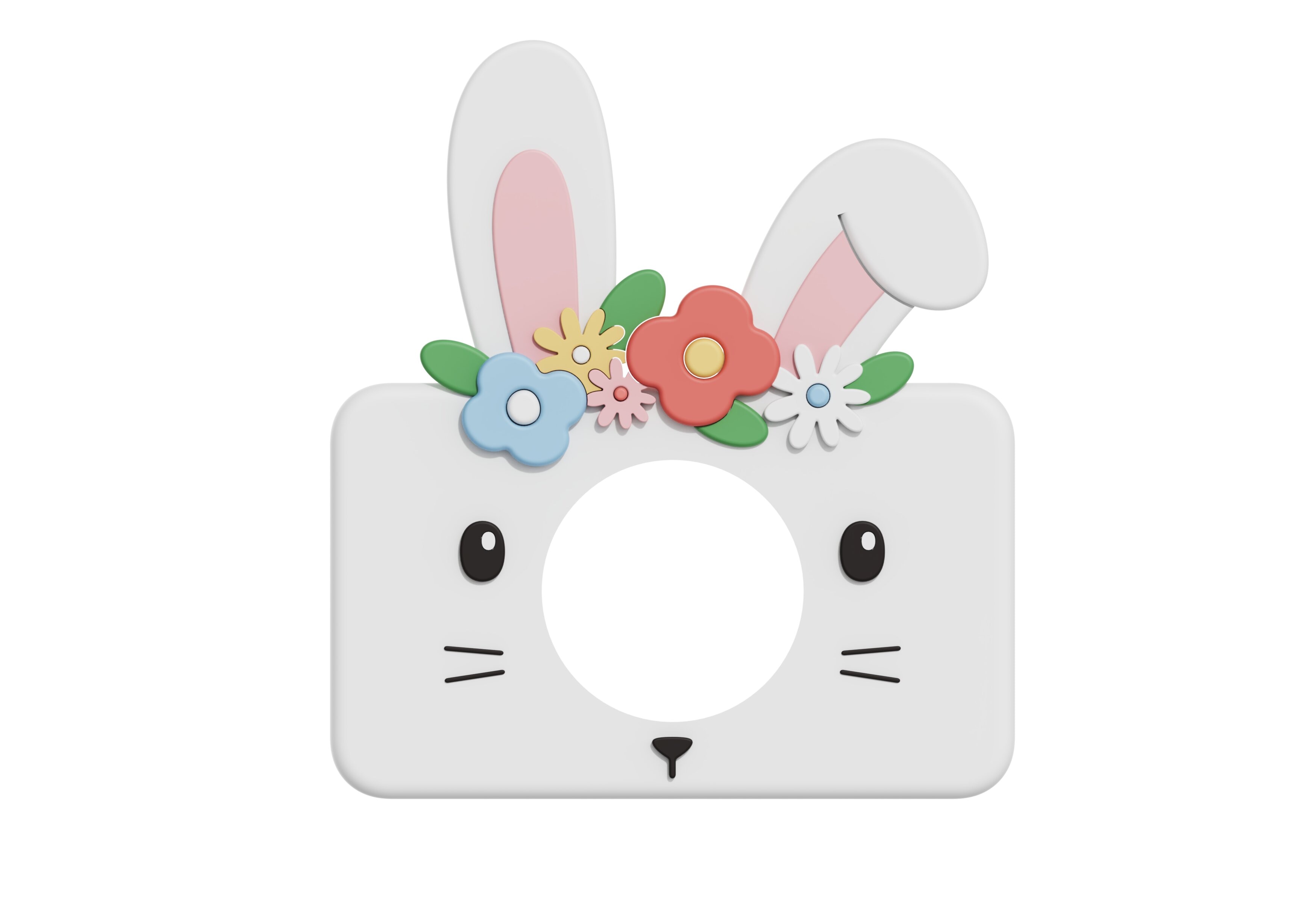 Imagem 0 de Capa Ecológica de Silicone Coelho Flor para Câmaras C1 Zoo Friends