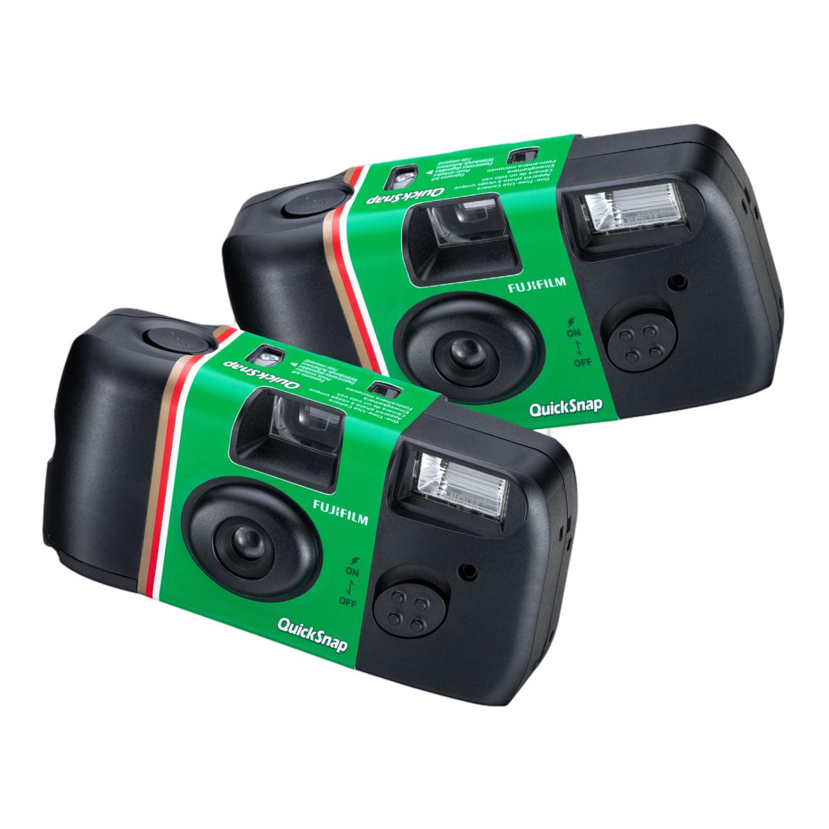 Câmara Analógica Descartável Fujifilm QuickSnap – 2 Unidades Preto / Verde-1