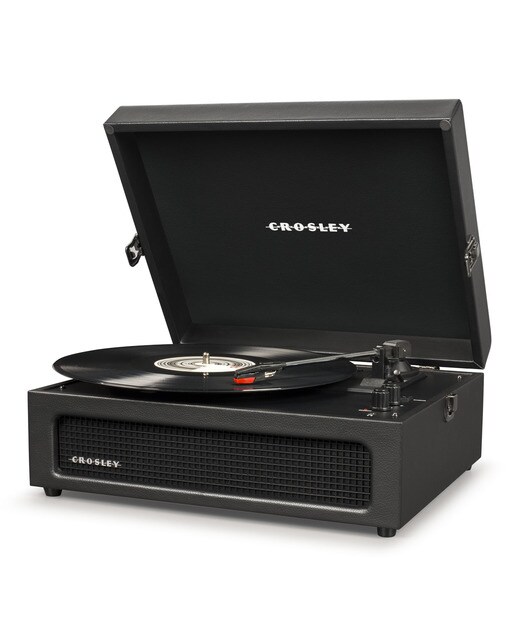 Gira-discos Crosley Bluetooth Voyager preto 2