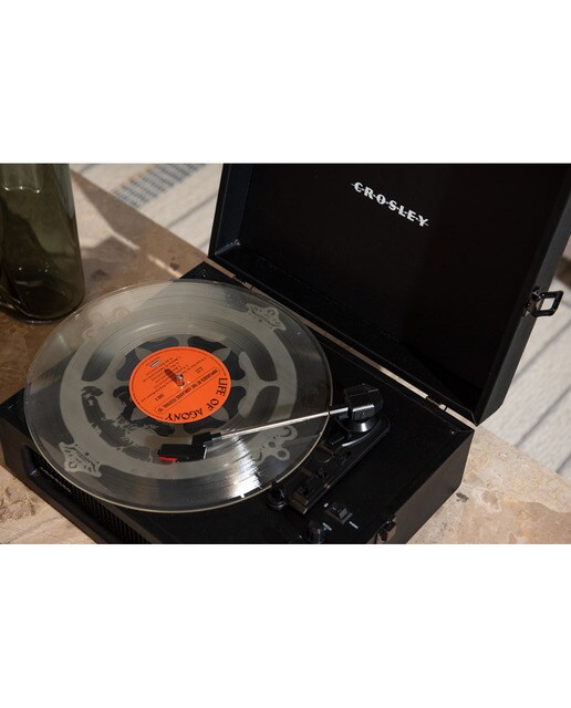 Gira-discos Crosley Bluetooth Voyager preto 6