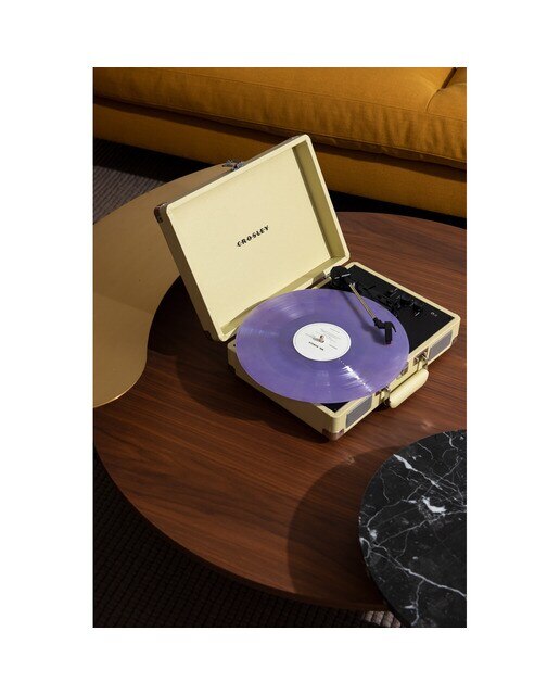 Gira-Discos portátil Crosley Cruiser Plus bege 9