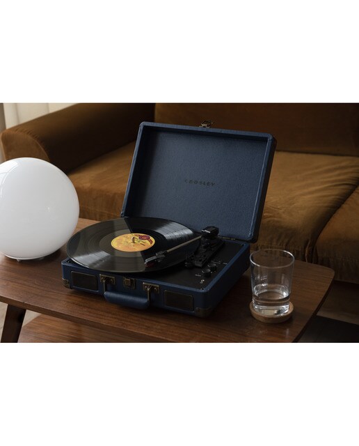 Gira-Discos portátil Crosley Cruiser Plus azul escuro 6