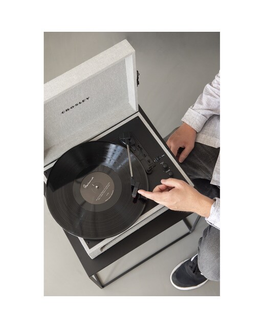 Gira-Discos Crosley Voyager cinza 7
