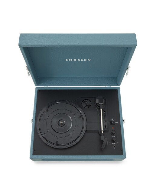Gira-Discos Crosley Voyager azul 5