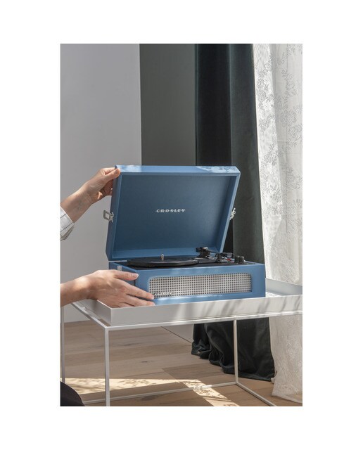 Gira-Discos Crosley Voyager azul 7