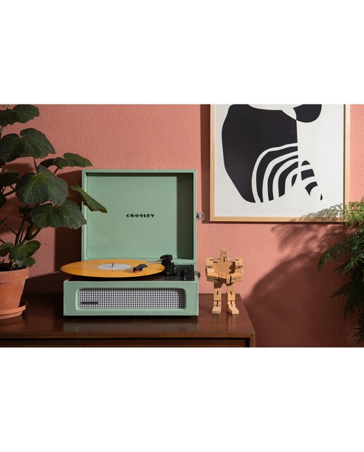 Gira-Discos Crosley Voyager verde claro 6