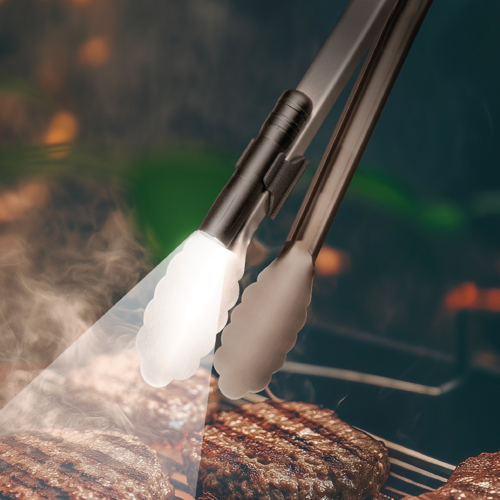 Lanterna Kikkerland com clip para churrasco 3