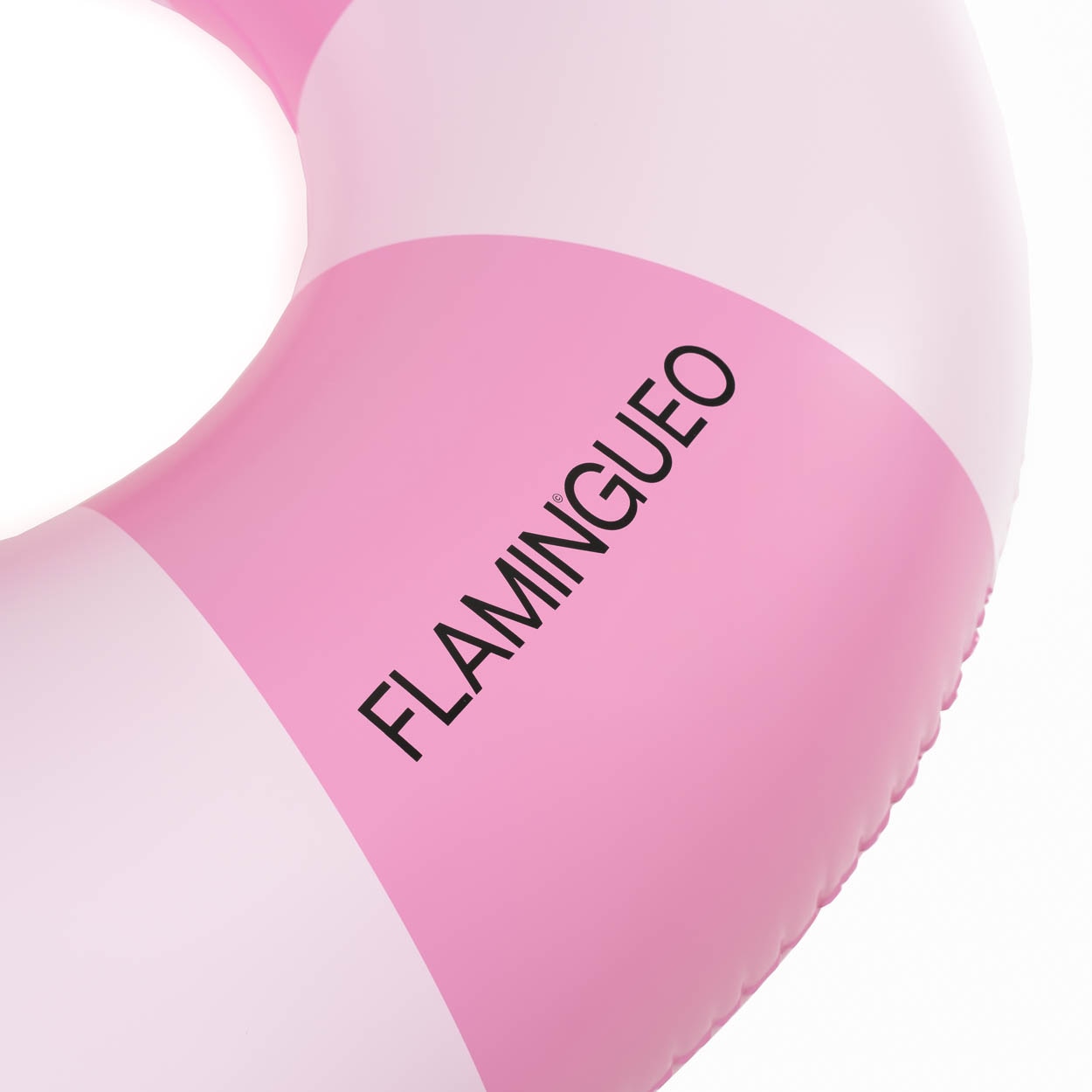 Boia donut Flamingueo riscas rosas 2