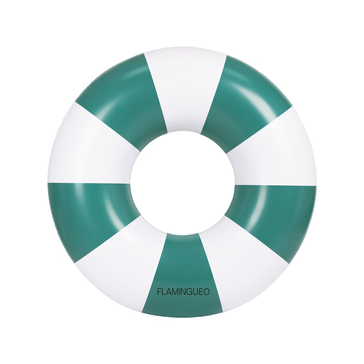 Flotador donut Flamingueo rayas verde botella 1