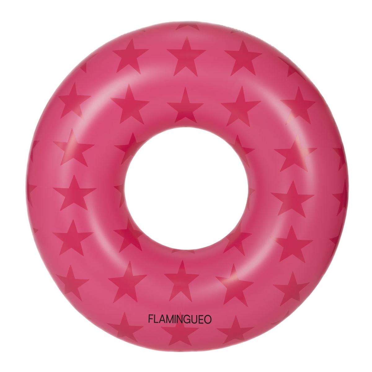 Imagem 0 de Boia donut Flamingueo estrelas cor fresa