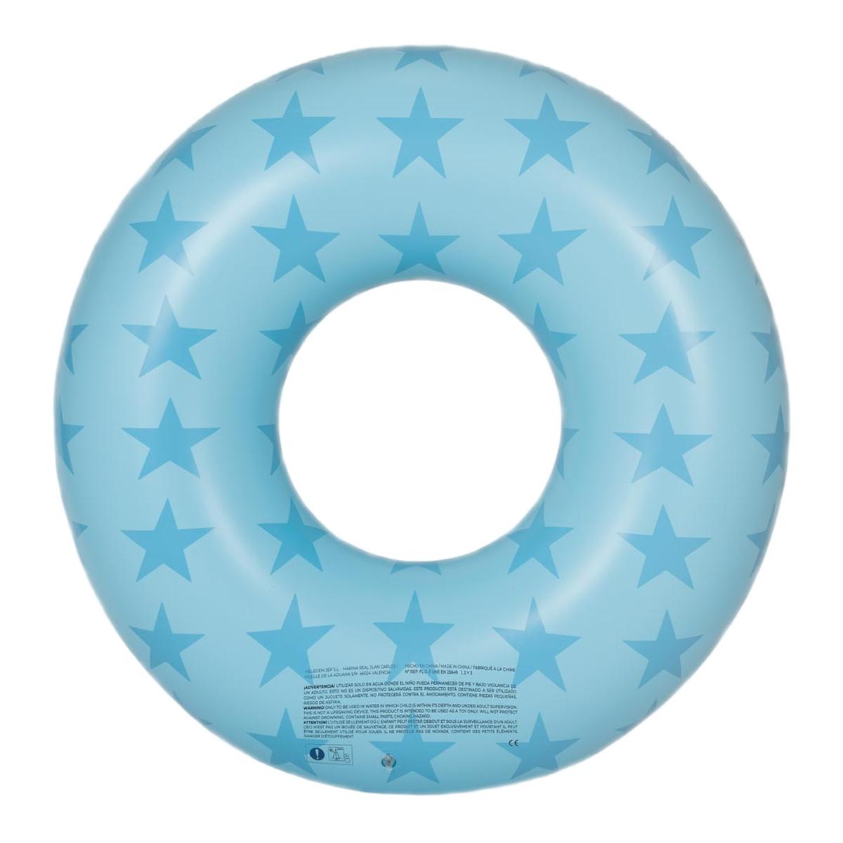 Imagem 0 de Boia donut Flamingueo estrelas cor azul