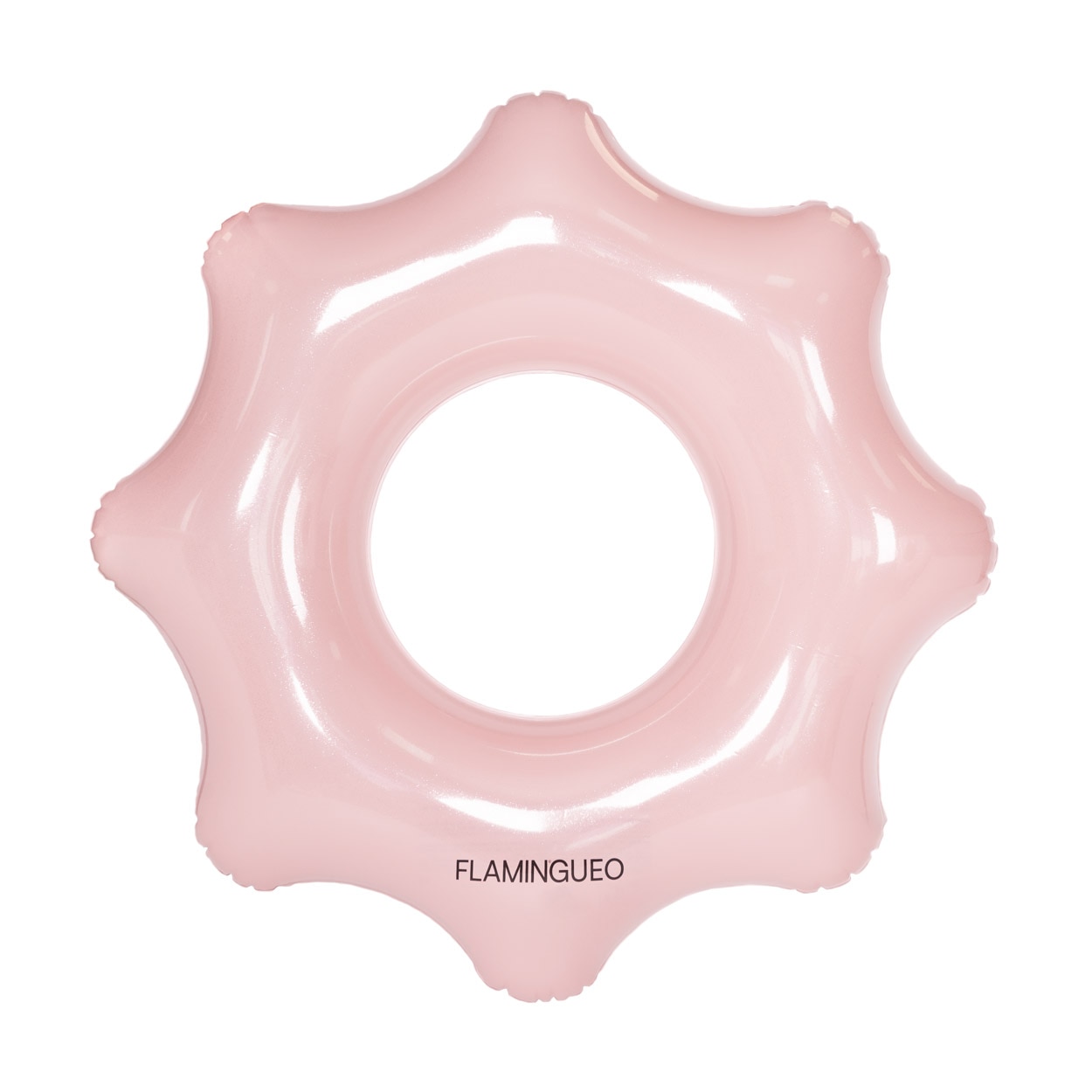 Boia donut Flamingueo pontas wavy glitter rosa 1