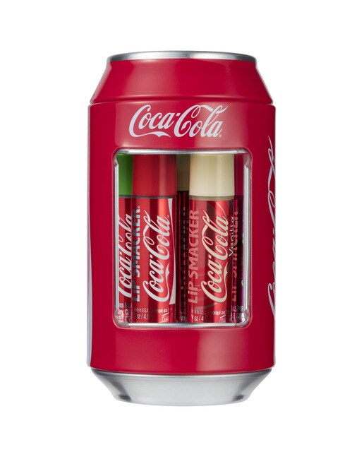 Imagem 0 de Conjunto de 6 Bálsamos Lip Smacker Coca-Cola em Lata Clássica