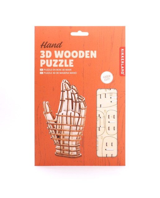 Puzzle 3D Mão de Madeira 4