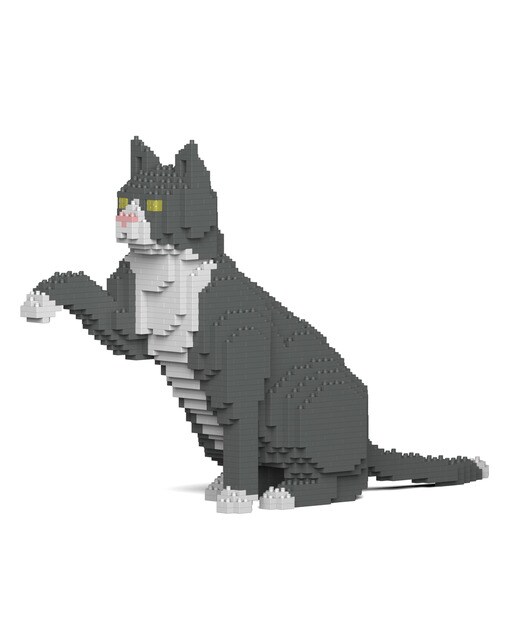 Blocos de Construção Jekca Grey Tuxedo Cat 03S 5