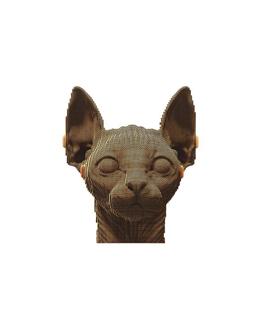 Maquetes de Cartão Cartonic Sphynx Cat 2
