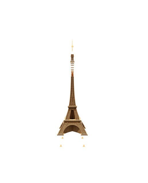 Maquetes de Cartão Cartonic Eiffel Tower 3