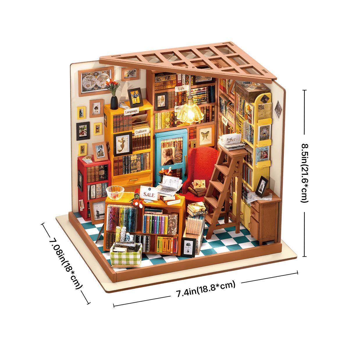 Modelo de Casa Miniatura Rolife Sala de Estudo 4