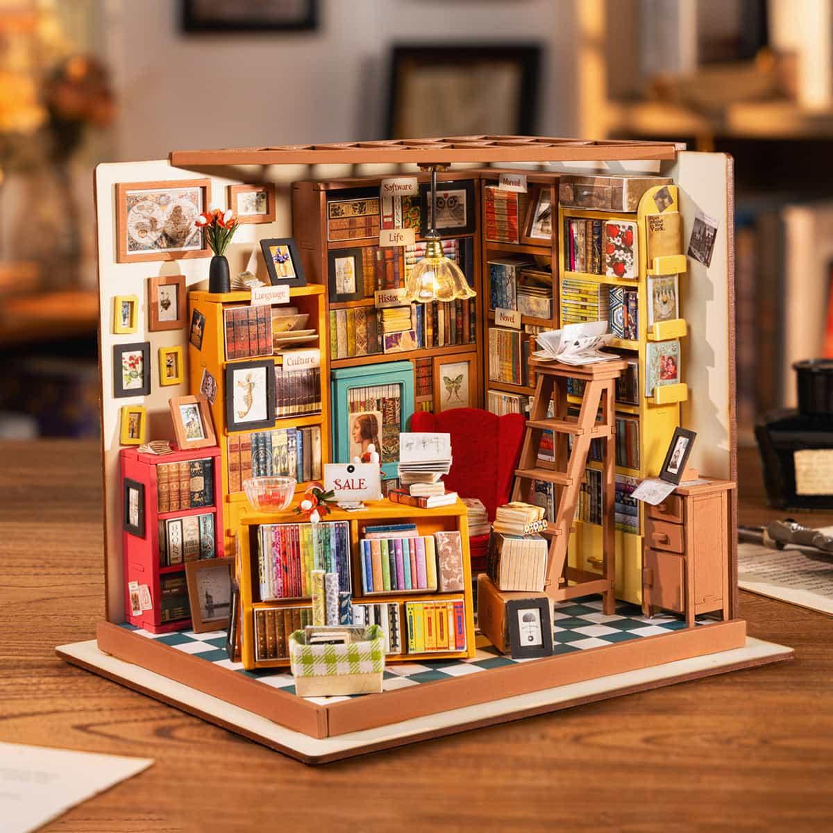 Modelo de Casa Miniatura Rolife Sala de Estudo 6