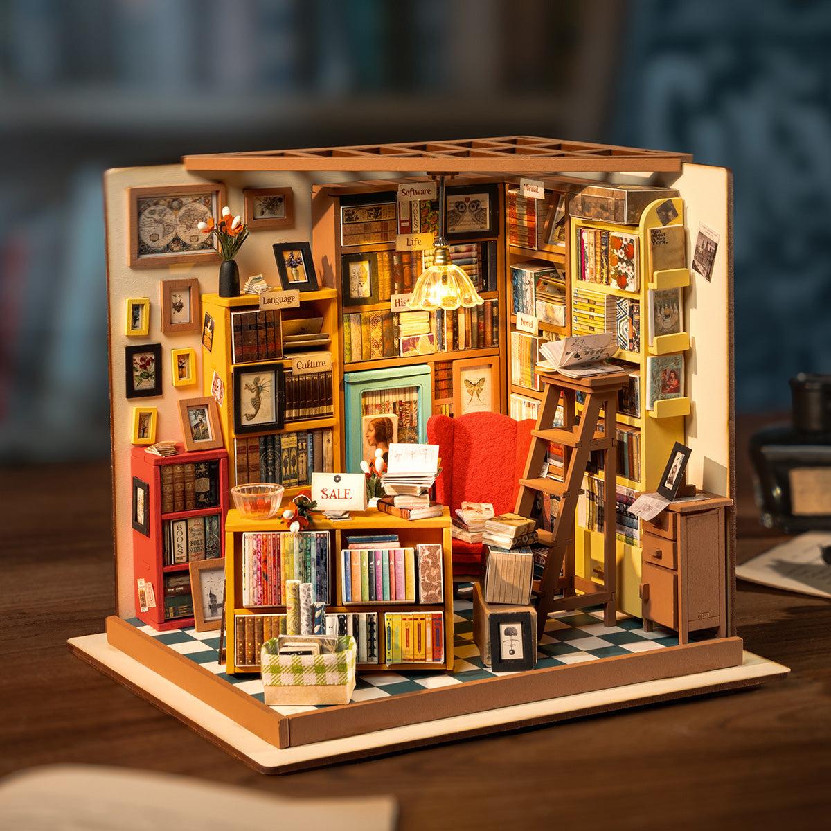 Modelo de Casa Miniatura Rolife Sala de Estudo 8
