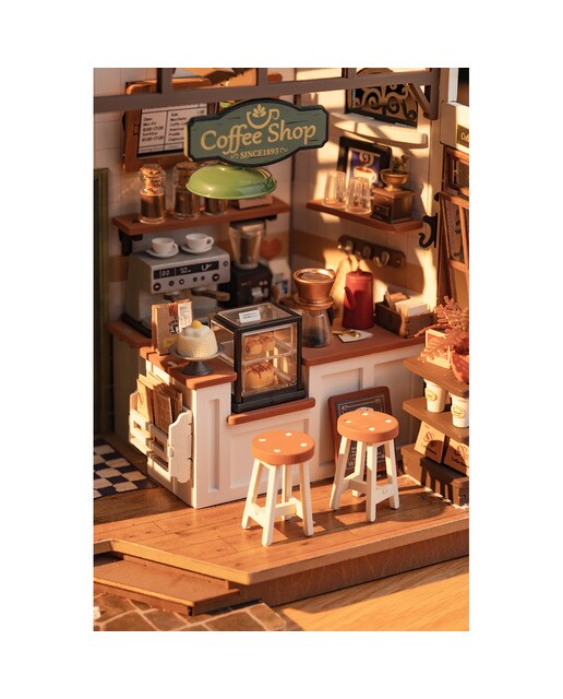 Modelo de casa em miniatura Rolife NO.17 Café 5