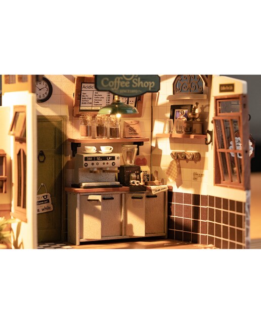 Modelo de casa em miniatura Rolife NO.17 Café 6