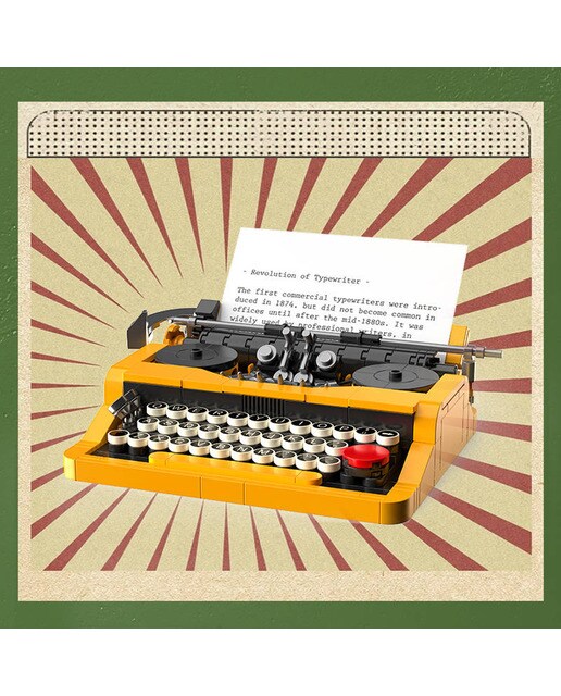 Blocos de construção Madnesstoys Typewriter 2