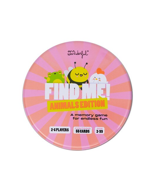 Imagen 0 de Juego de cartas Mr Wonderful: Find me! Animals edition