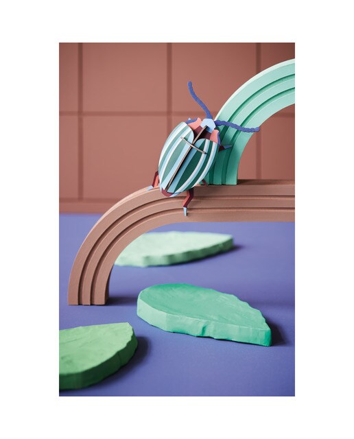 Mural em 3D Studio roof rainbow leaf beetle 2